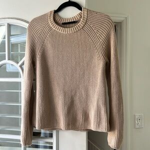 Jenni Kayne Cotton Fisherman Sweater - Oatmeal